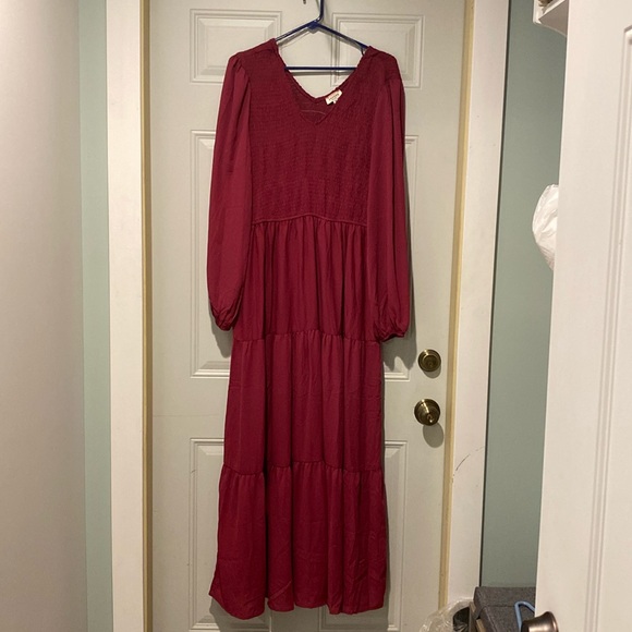 ANDREE BY UNIT Dresses & Skirts - NWOT ANDREE BY UNIT Smocked Maxi Dress Size 1X